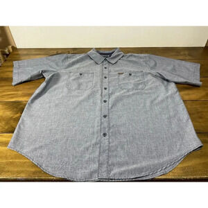 Orvis Classic Collection Button-Up Shirt Men's 2XL Blue Chest Pockets